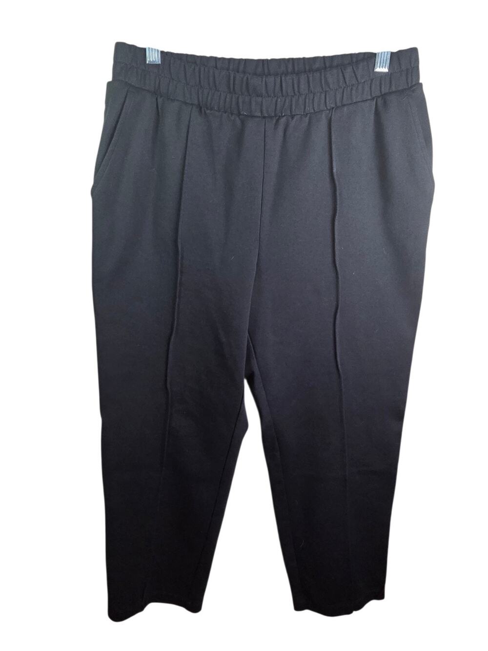 A New Day Womens Black Elastic Pull On Lounge Pants Seam Relaxed Comfort Medium